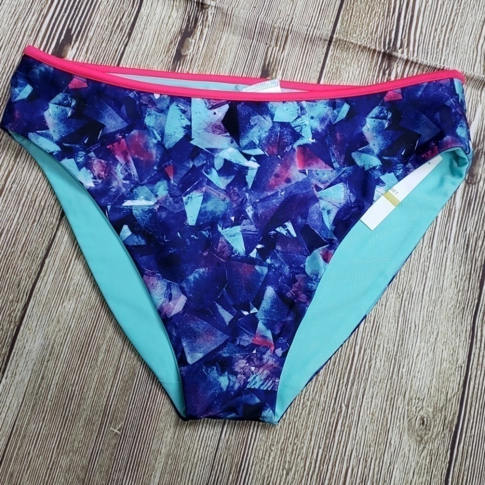 Girls Under Armour Swim Suit  Bottoms Sz 14 Blue